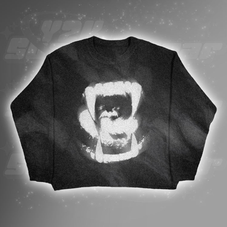 Black And White Knit