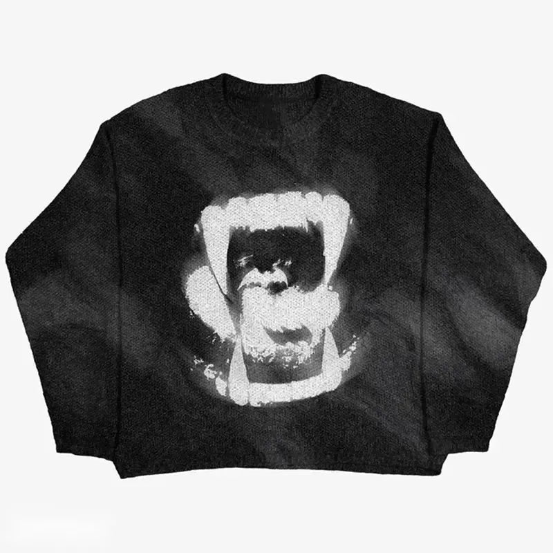 Black And White Knit