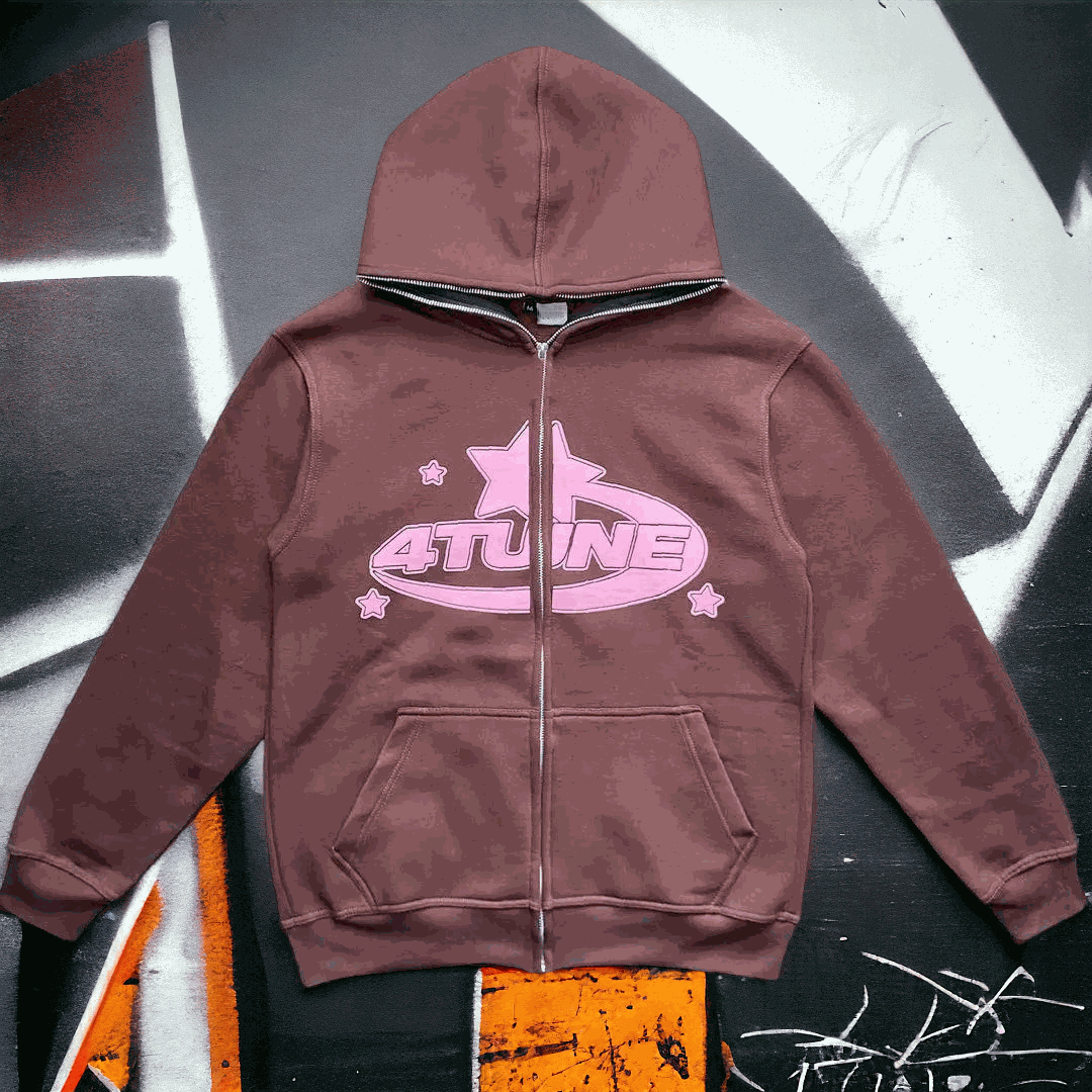 Brown Full Zip Bluza