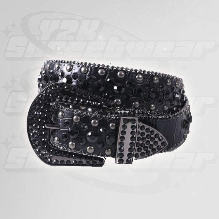 Pasek Strass Noir