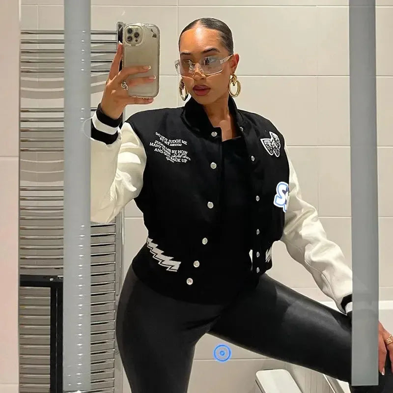 Cropped Varsity KURTKA