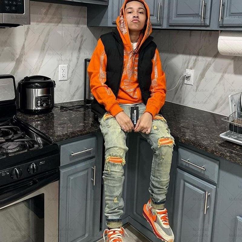 Full Zip Orange