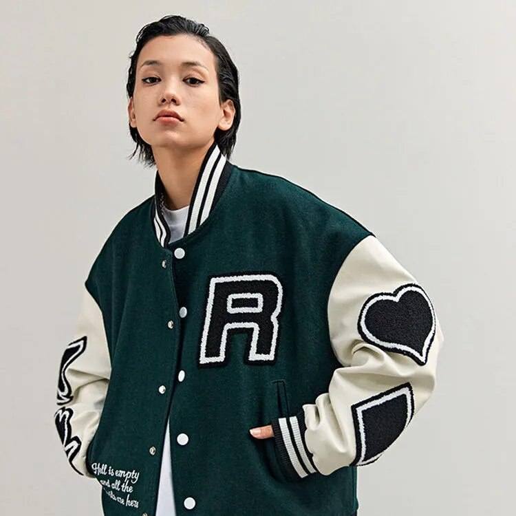 Green Varsity KURTKA