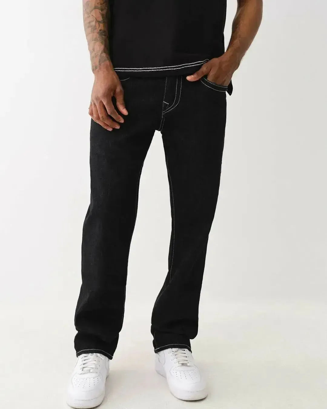 JEANSYsy Noir Couture Blanche