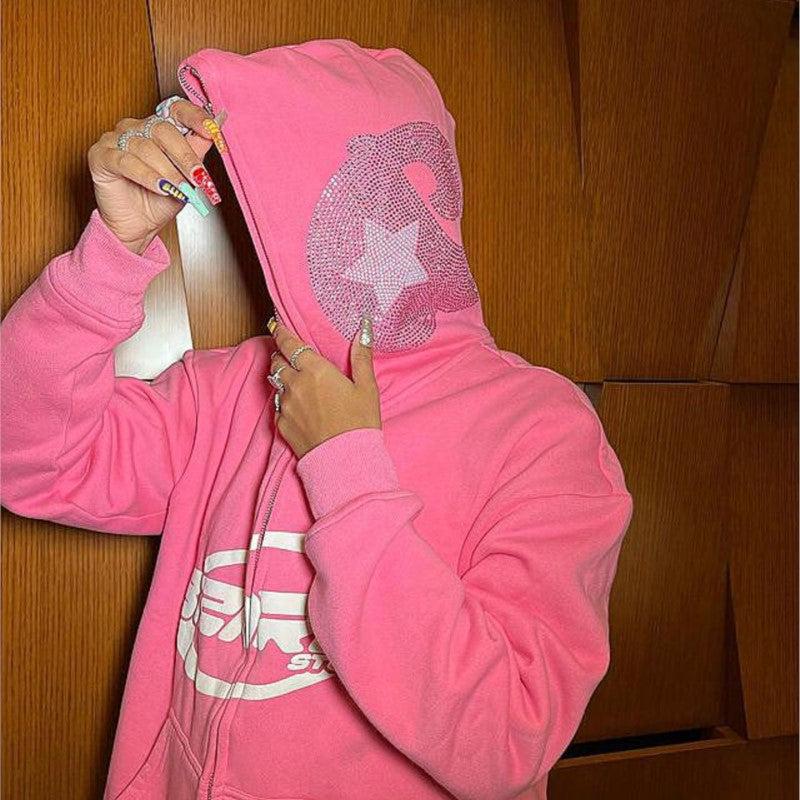 Pink Full Zip Bluza