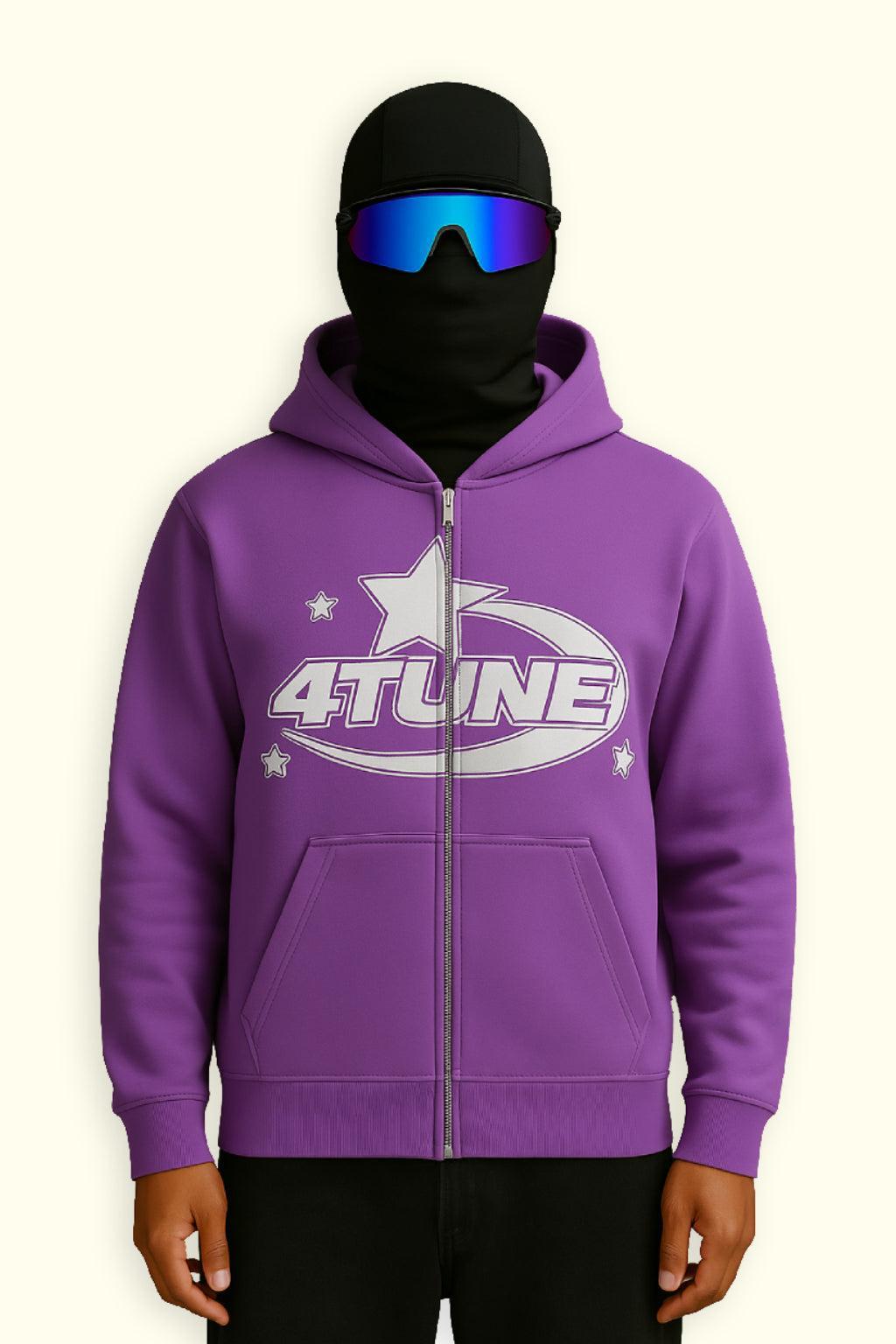 Purple Full Zip Bluza