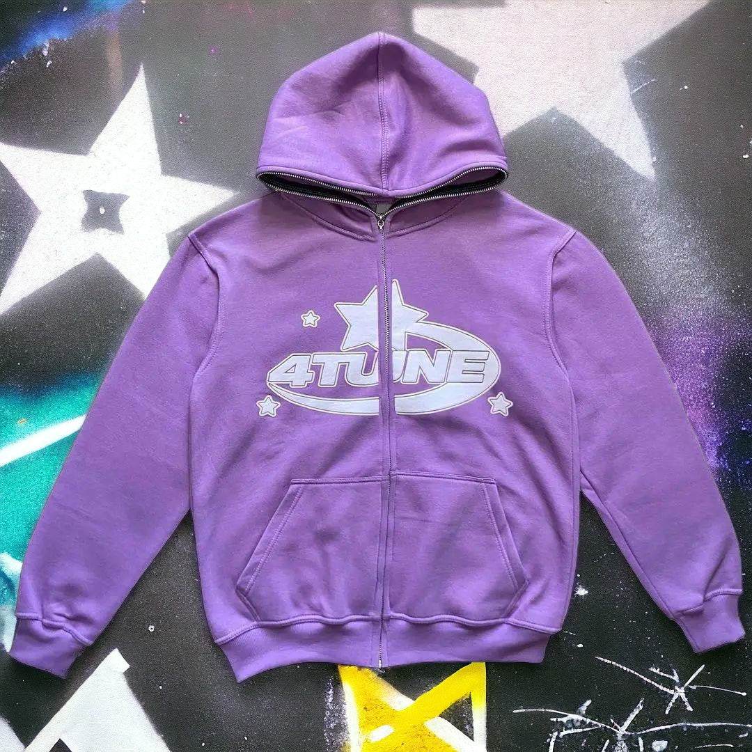 Purple Full Zip Bluza