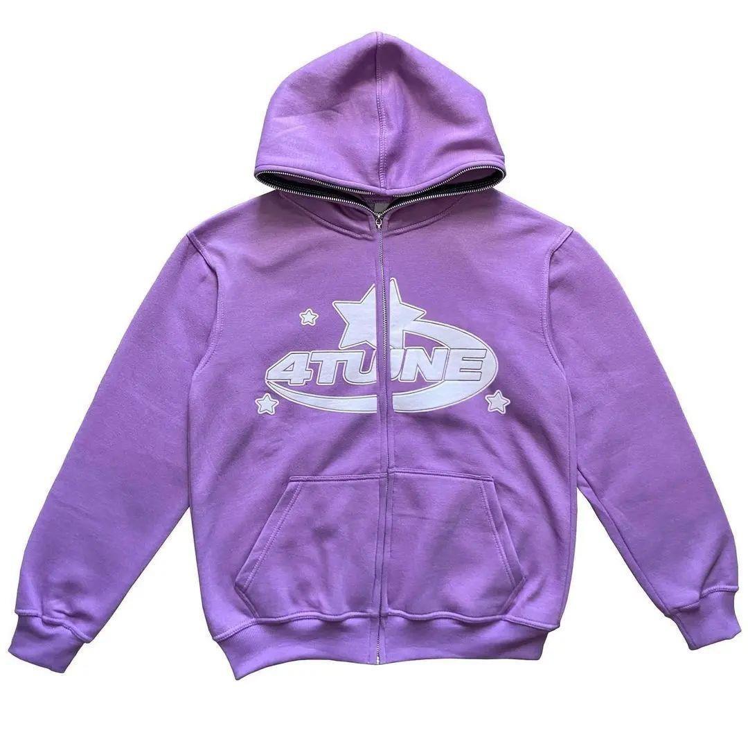 Purple Full Zip Bluza
