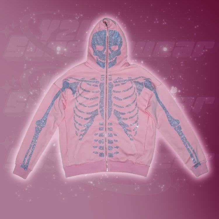 Rhinestone Skeleton Bluza
