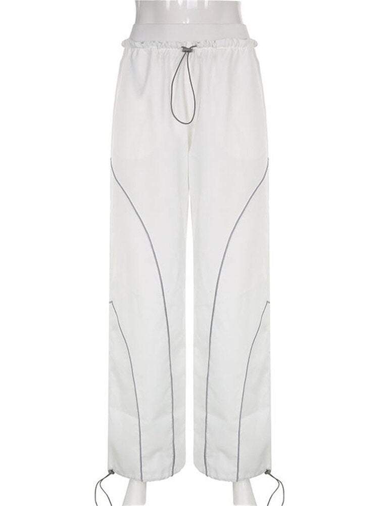 White Track Pants