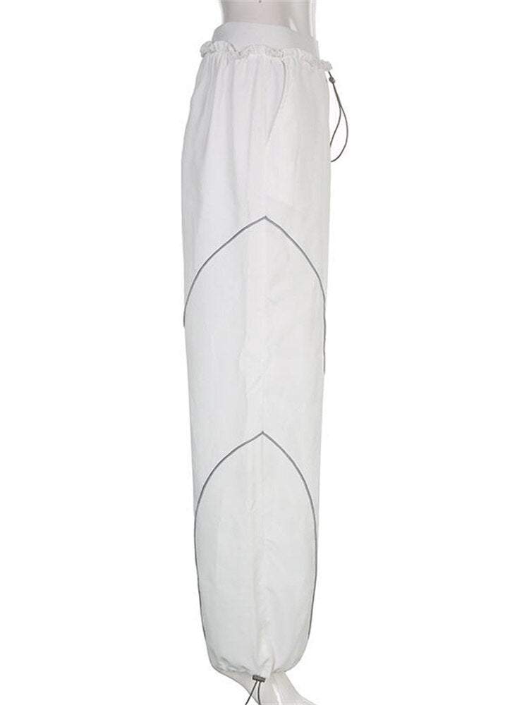 White Track Pants