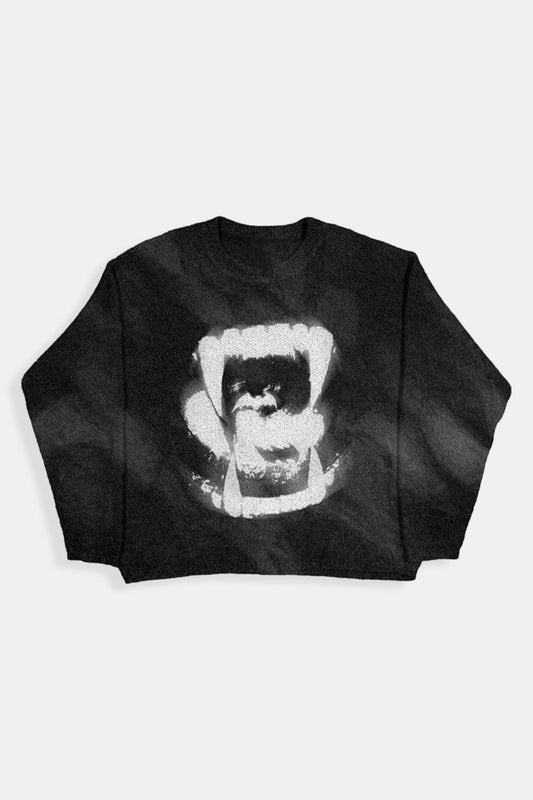 Black And White Knit