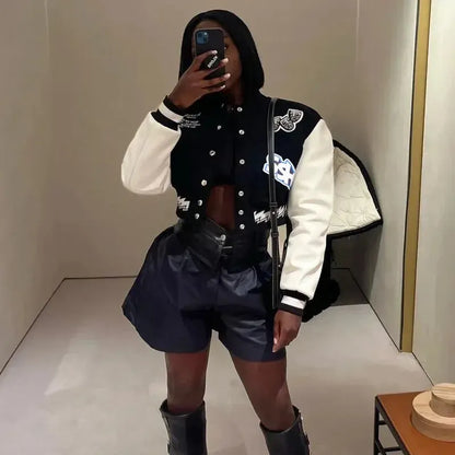 Cropped Varsity KURTKA