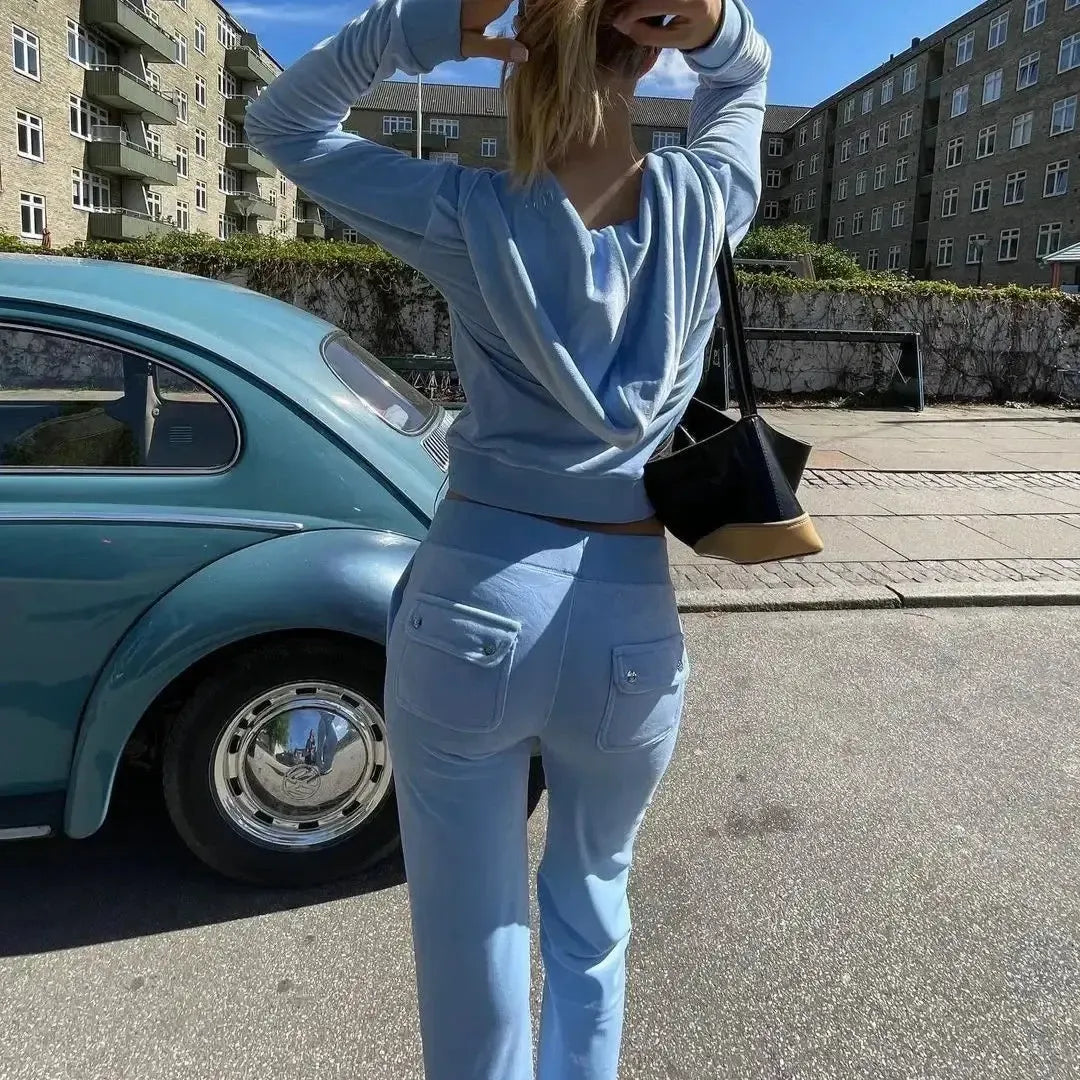 KOMPLET DRESOWY Jogging Velour