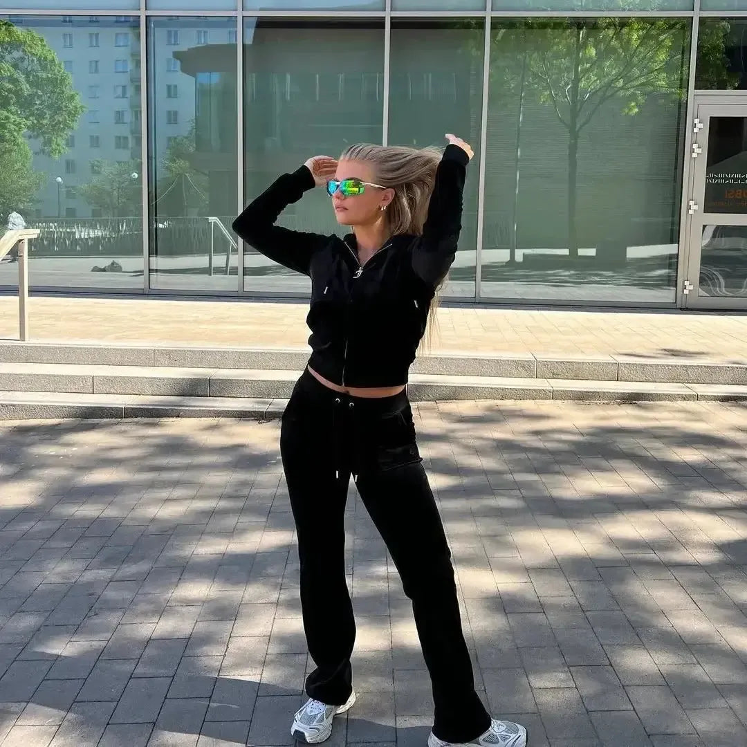 KOMPLET DRESOWY Jogging Velour