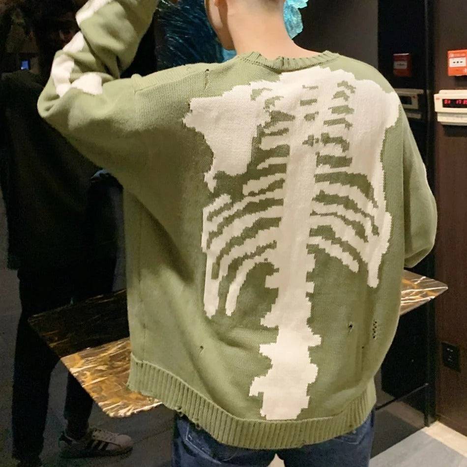 Green Skeleton Bluza