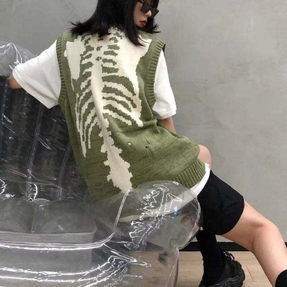 Green Skeleton Bluza