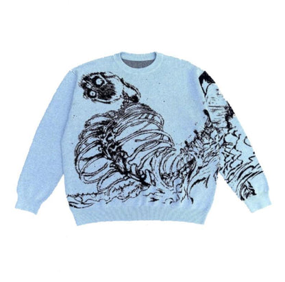 Sweter Squelette Y2K