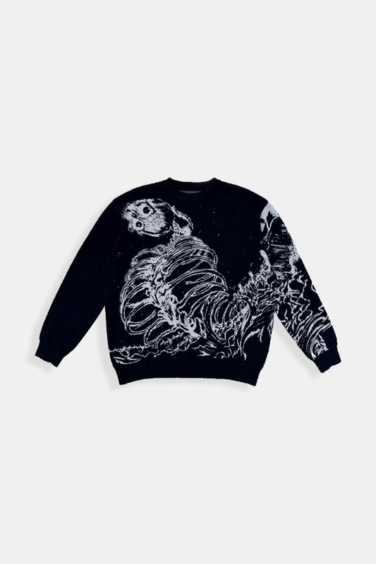 Sweter Squelette Y2K