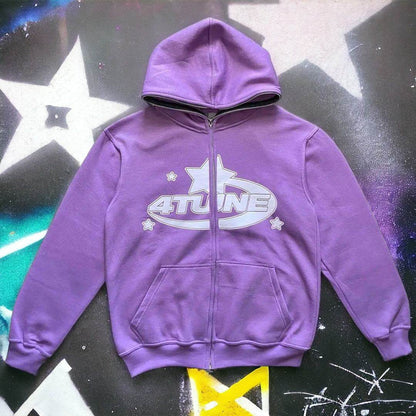 Purple Full Zip Bluza