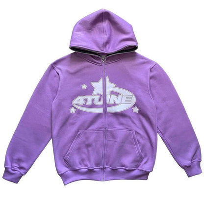 Purple Full Zip Bluza
