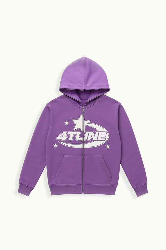 Purple Full Zip Bluza