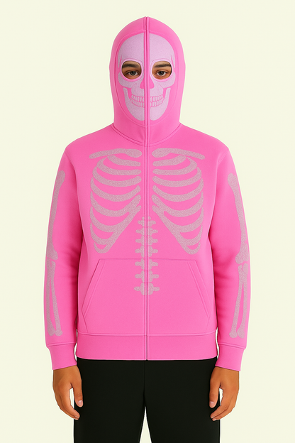 Rhinestone Skeleton Bluza