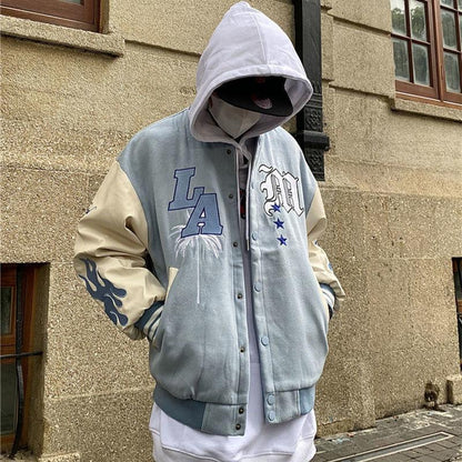Varsity KURTKA Bleu Ciel