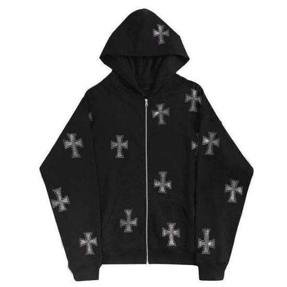 KURTKA Avec Croix Strass