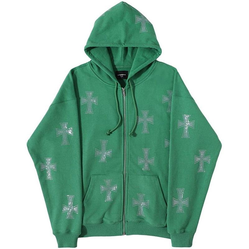 KURTKA Avec Croix Strass