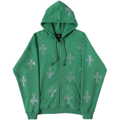 KURTKA Avec Croix Strass