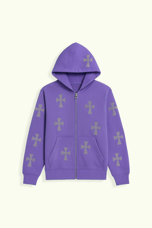 KURTKA Avec Croix Strass