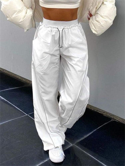 White Track Pants